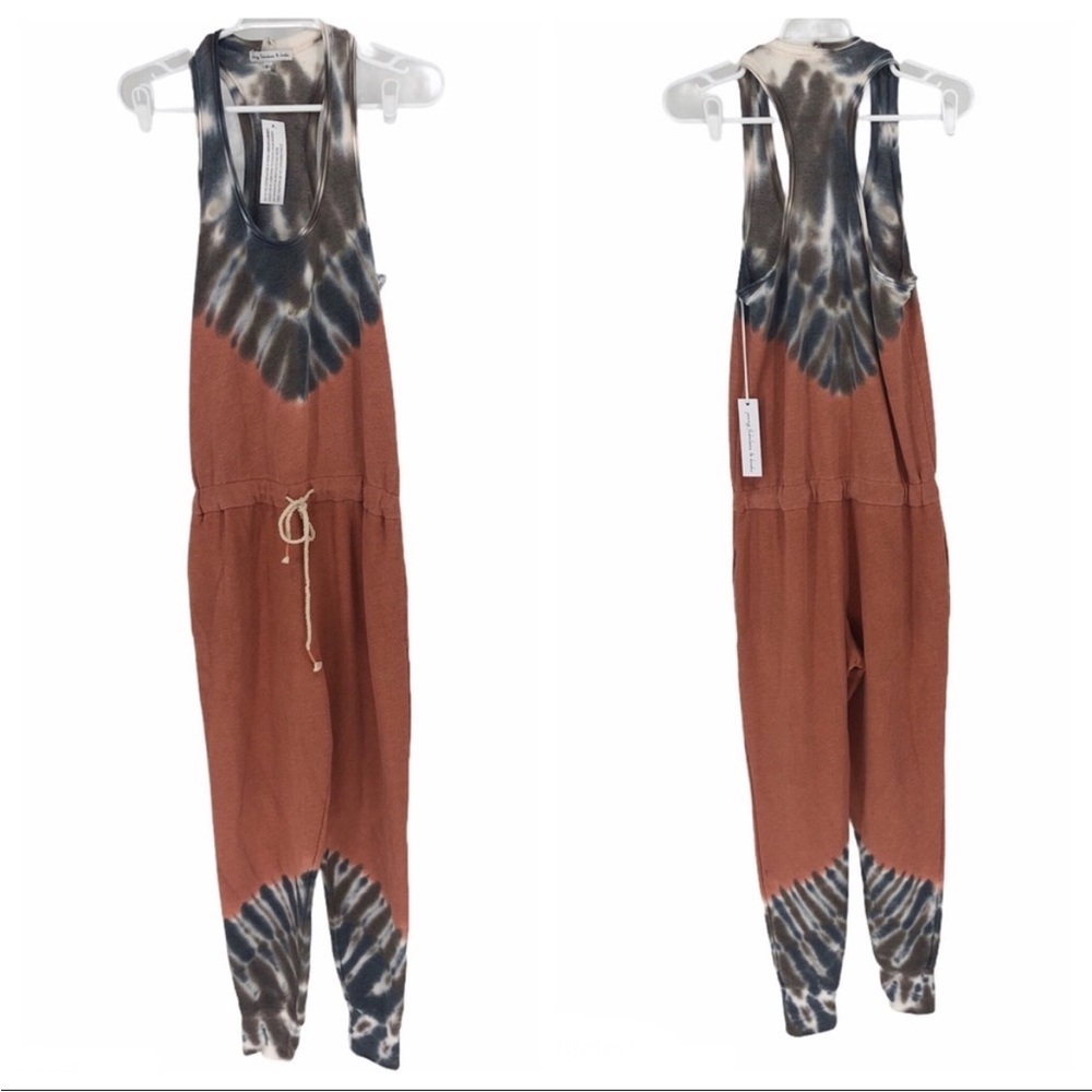 YOUNG FABULOUS & BROKE NWT EBERHART JUMPSUIT TIE DYE - Picture 2 of 5